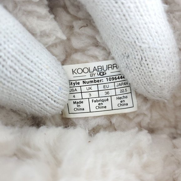 Koolaburra by Ugg Boots Girls Size 4 Light Purple Attie Two Bows Shearling Style - Picture 9 of 11